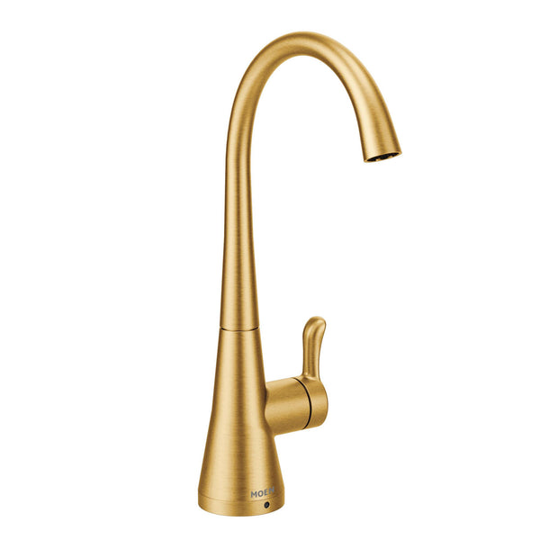 MOEN S5520BG Sip Transitional Brushed gold One-Handle High Arc Beverage Faucet