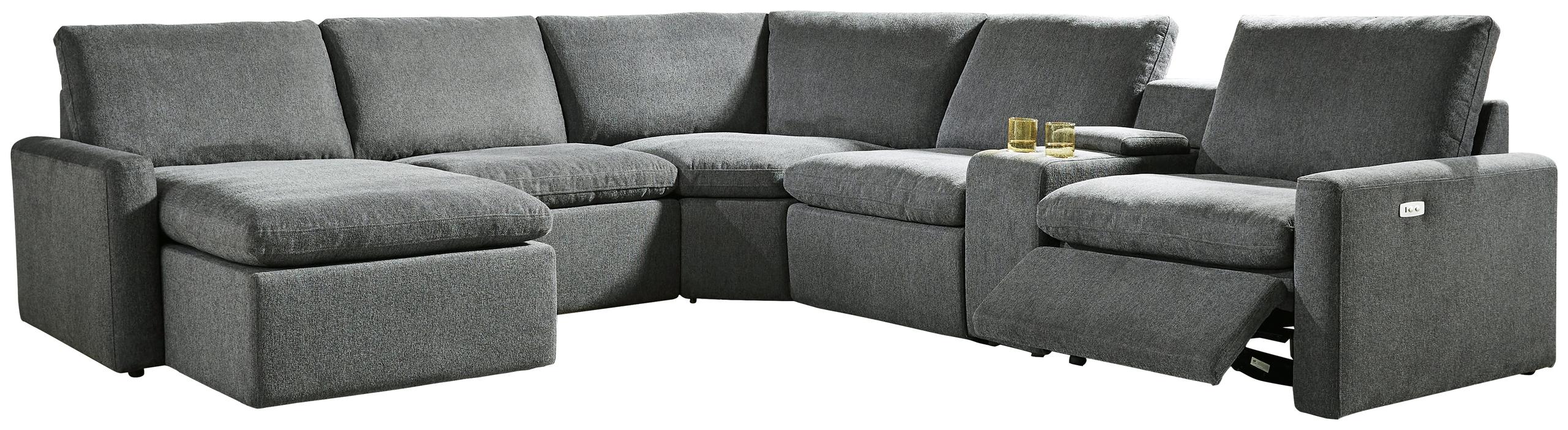 ASHLEY FURNITURE 60508S7 Hartsdale 6-piece Left Arm Facing Reclining Sectional With Console and Chaise