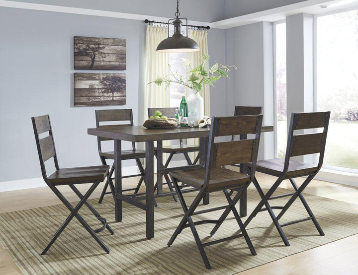 ASHLEY FURNITURE D469D3 Kavara Counter Height Dining Table With 4 Barstools