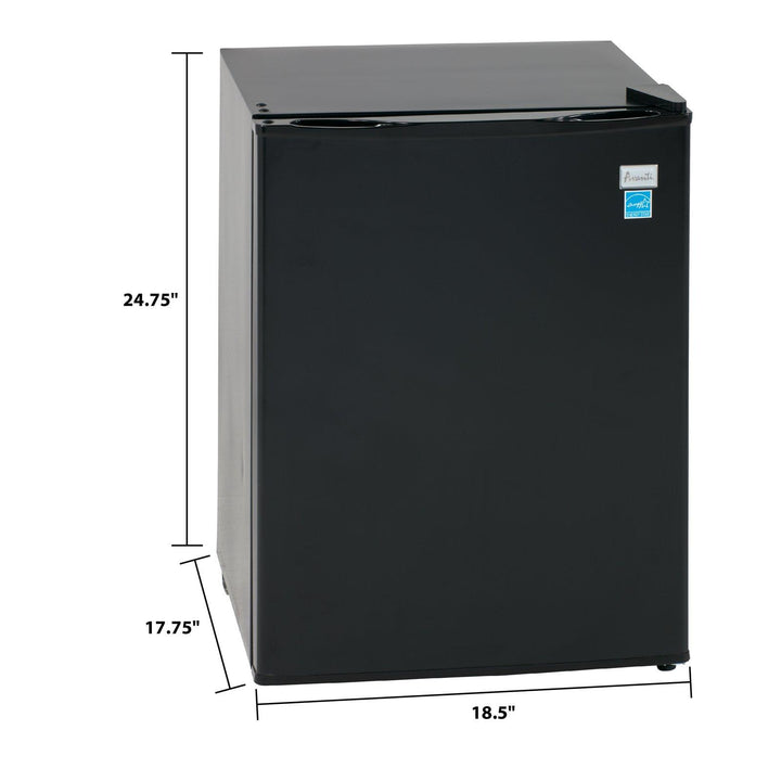 AVANTI RM24T1B 2.4 cu. ft. Compact Refrigerator