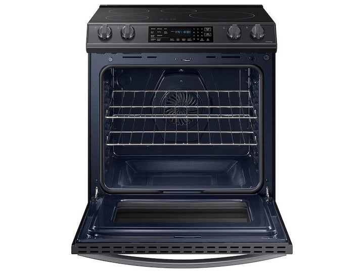 SAMSUNG NE63B8611SG 6.3 cu. ft. Smart Rapid Heat Induction Slide-in Range with Air Fry & Convection+ in Black Stainless Steel