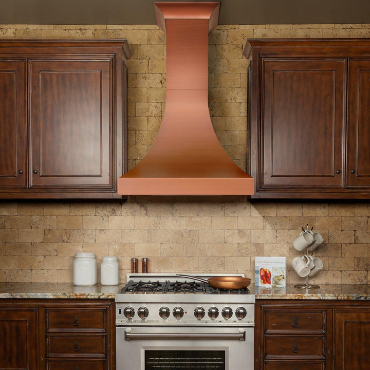 ZLINE KITCHEN AND BATH 8632C36 ZLINE Designer Series Copper Finish Wall Range Hood Size: 36 Inch