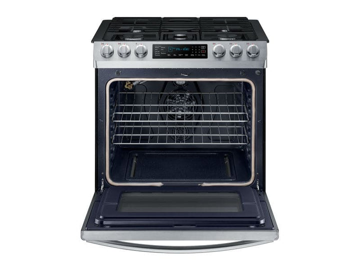 SAMSUNG NX58R9421SS 5.8 cu. ft. Slide-in Gas Range with Convection in Stainless Steel