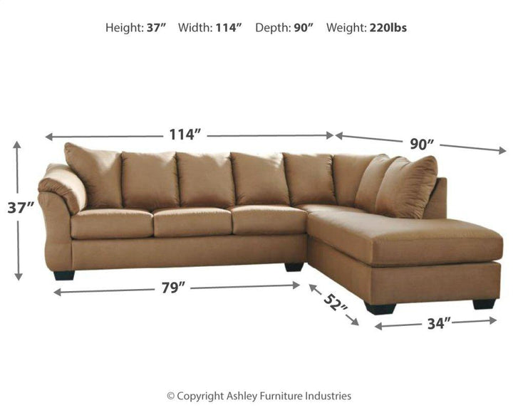 ASHLEY FURNITURE PKG007309 2-piece Sectional With Ottoman