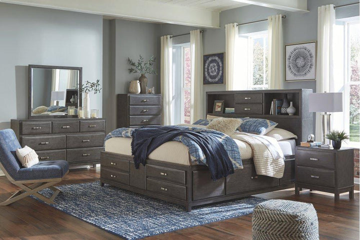 ASHLEY FURNITURE B476B6 Caitbrook King Storage Bed With 8 Drawers