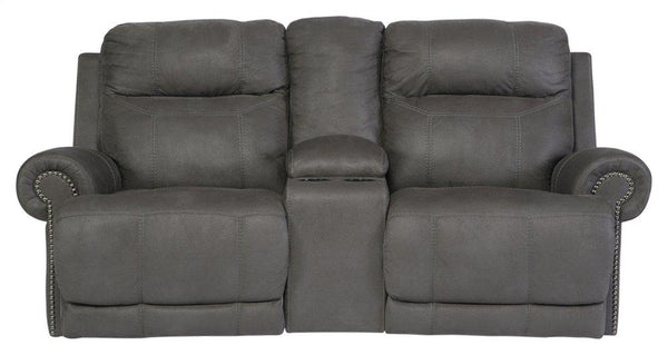 ASHLEY FURNITURE 3840194 Austere Reclining Loveseat With Console