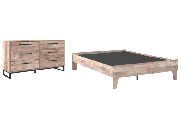 ASHLEY FURNITURE PKG009204 Full Platform Bed With Dresser