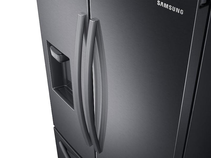 SAMSUNG RF27T5201SG 27 cu. ft. Large Capacity 3-Door French Door Refrigerator with External Water & Ice Dispenser in Black Stainless Steel