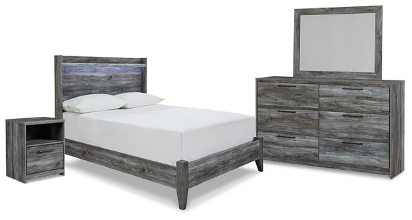 ASHLEY FURNITURE PKG014150 Full Panel Bed With Mirrored Dresser and Nightstand