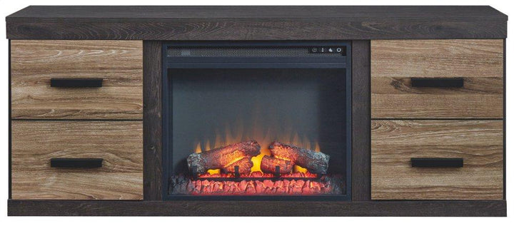 ASHLEY FURNITURE EW0325W1 Harlinton 60" TV Stand With Electric Fireplace