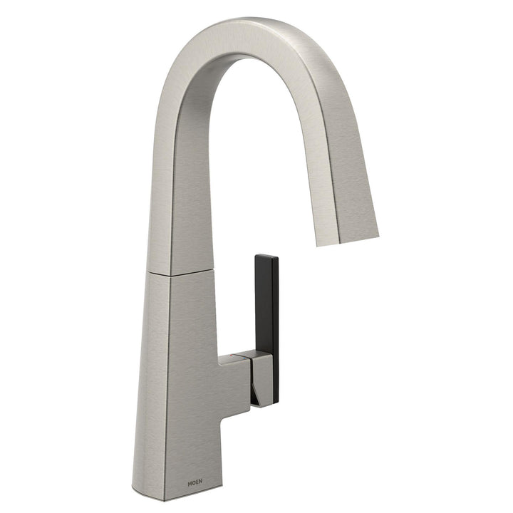 MOEN S55005SRS Nio Spot resist stainless One-Handle High Arc Bar Faucet