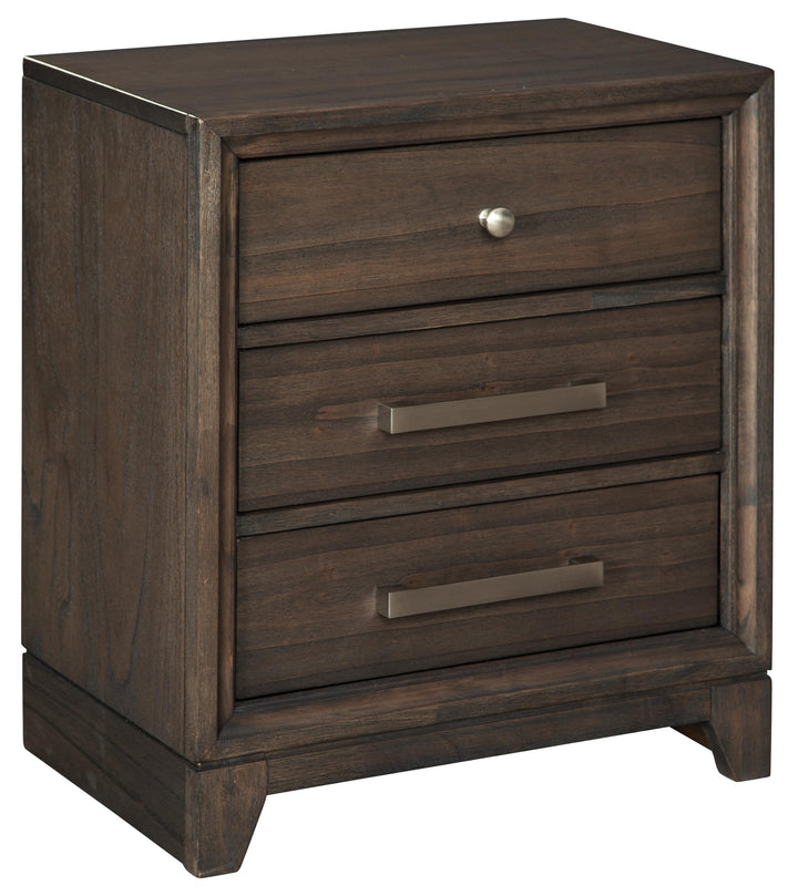 ASHLEY FURNITURE PKG005230 Queen Panel Bed With 2 Storage Drawers With Mirrored Dresser and 2 Nightstands