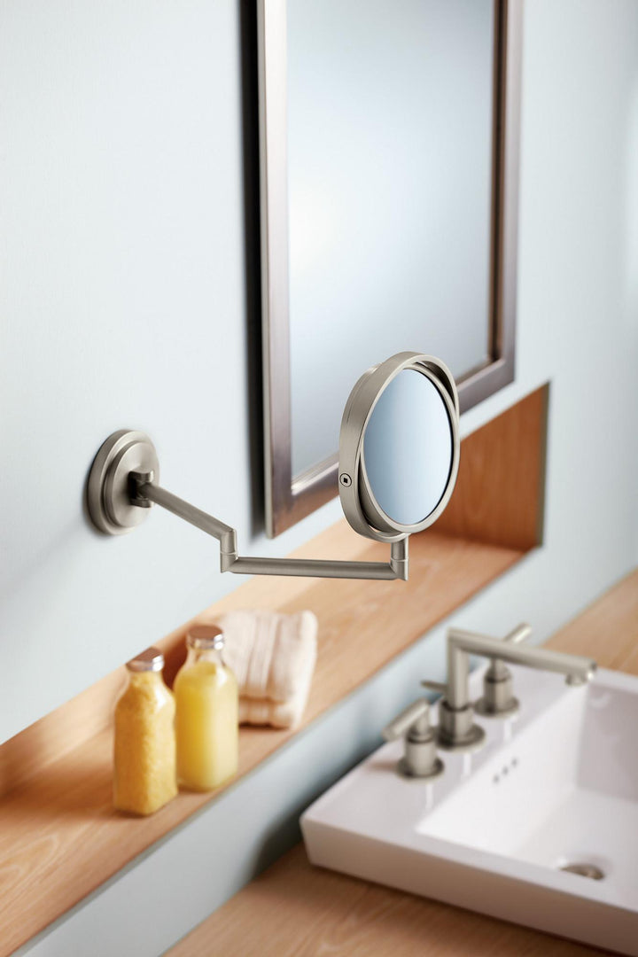 MOEN YB0892BN Arris Brushed nickel 5X Magnifying Mirror