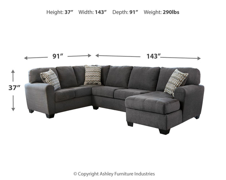 ASHLEY FURNITURE PKG010935 3-piece Sectional With Ottoman