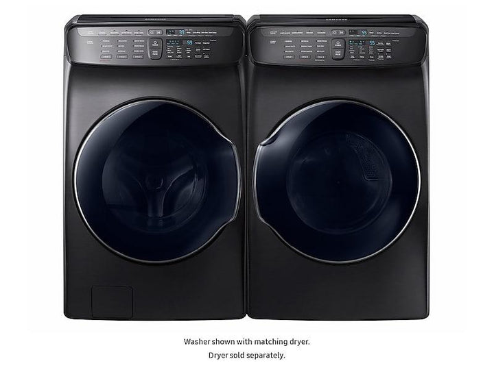 SAMSUNG WV55M9600AV 5.5 cu. ft. Smart Washer with FlexWash TM in Black Stainless Steel