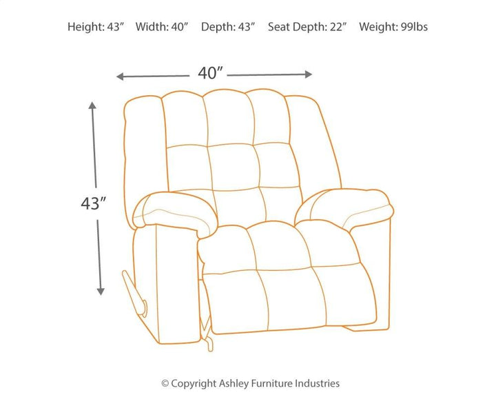 ASHLEY FURNITURE 8110325 Ludden Recliner