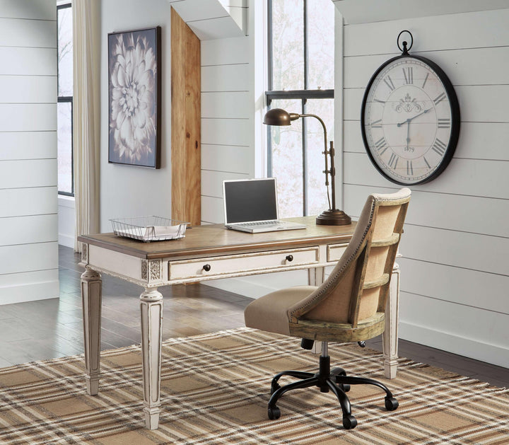 ASHLEY FURNITURE PKG008078 Home Office Desk With Chair