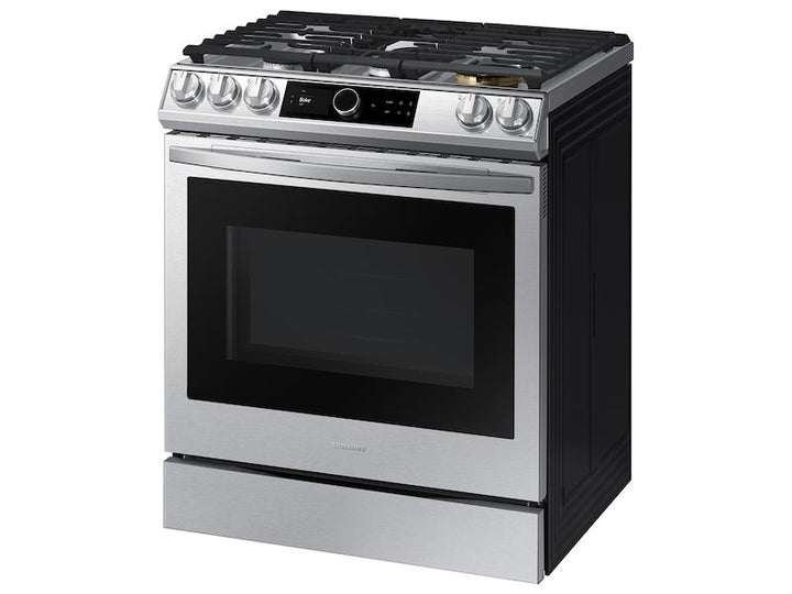 SAMSUNG NX60T8711SS 6.0 cu ft. Smart Slide-in Gas Range with Smart Dial & Air Fry in Stainless Steel