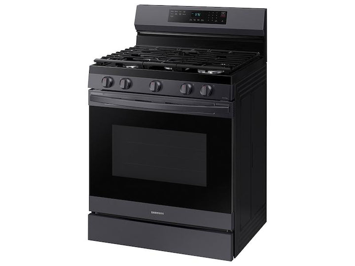 SAMSUNG NX60A6511SG 6.0 cu. ft. Smart Freestanding Gas Range with No-Preheat Air Fry & Convection in Black Stainless Steel