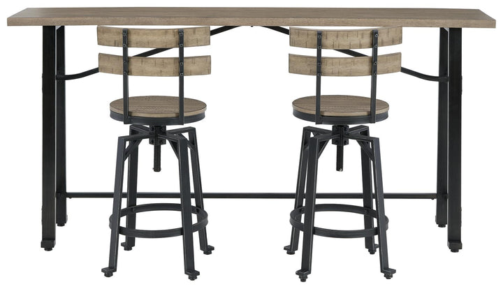 ASHLEY FURNITURE PKG012087 Counter Height Dining Table and 2 Barstools