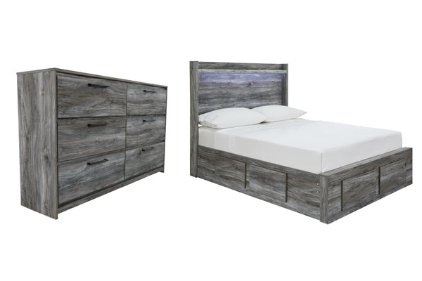 ASHLEY FURNITURE PKG007593 Full Panel Bed With 4 Storage Drawers With Dresser