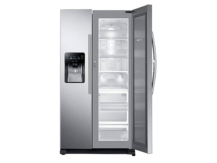 SAMSUNG RH25H5611SR 25 cu. ft. Food Showcase Side-by-Side Refrigerator with Metal Cooling in Stainless Steel