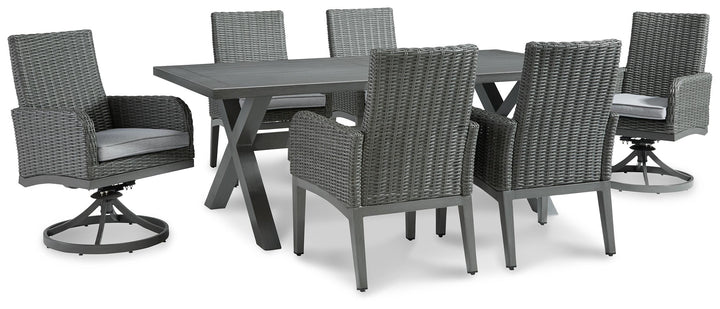 ASHLEY FURNITURE PKG014907 Outdoor Dining Table and 6 Chairs