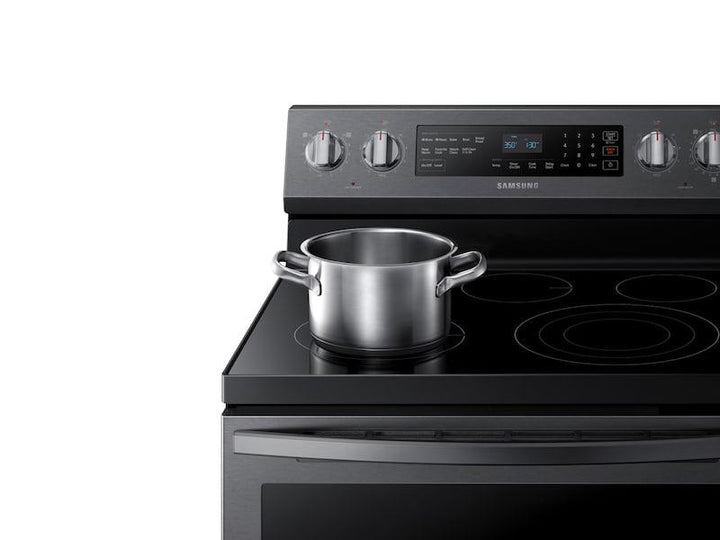 SAMSUNG NE59R6631SG 5.9 cu. ft. Freestanding Electric Range with True Convection in Black Stainless Steel