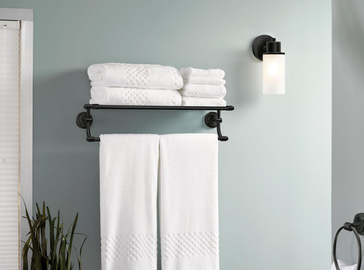 MOEN DN0761BL Iso Matte black Bath Light