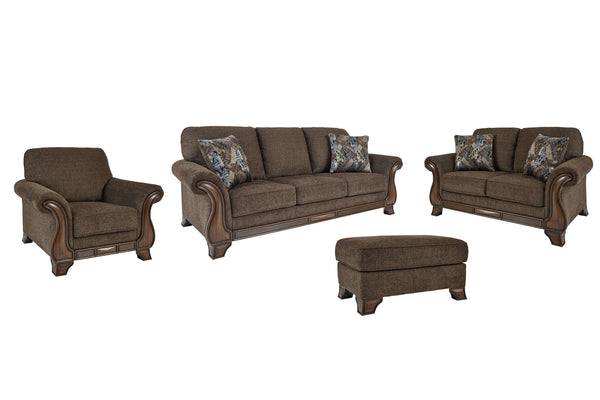 ASHLEY FURNITURE PKG007351 Sofa, Loveseat, Chair and Ottoman