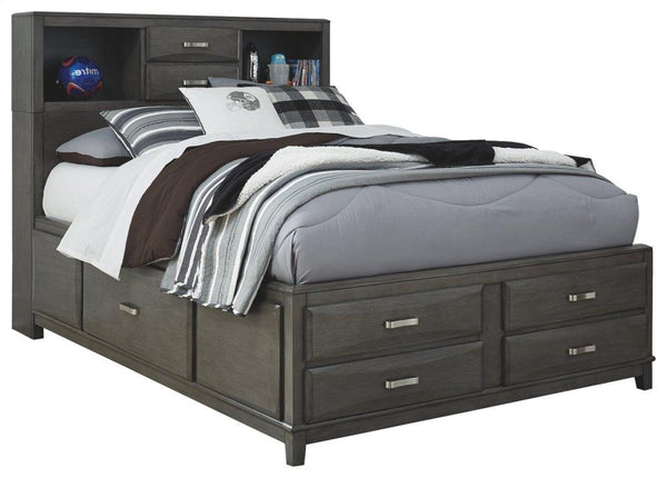 ASHLEY FURNITURE B476B4 Caitbrook Full Storage Bed With 7 Drawers