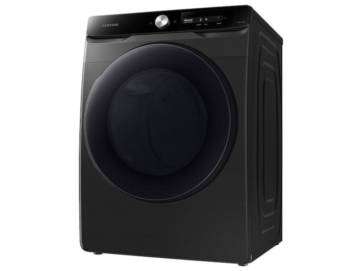 SAMSUNG DVG45A6400V 7.5 cu. ft. Smart Dial Gas Dryer with Super Speed Dry in Brushed Black