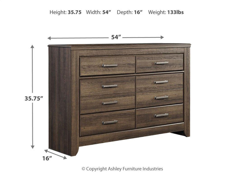 ASHLEY FURNITURE PKG004053 California King Panel Bed With Dresser