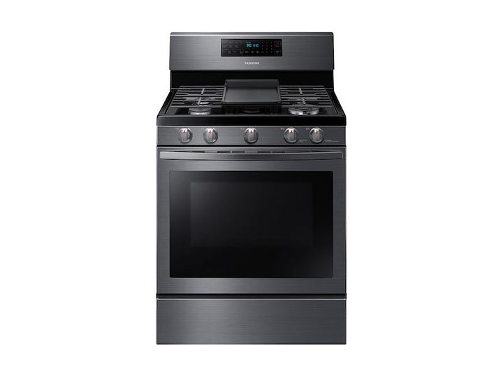 SAMSUNG NX58T7511SG 5.8 cu. ft. Freestanding Gas Range with Air Fry and Convection in Black Stainless Steel