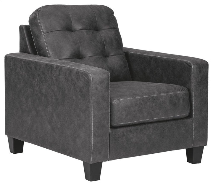 ASHLEY FURNITURE PKG002375 Sofa Chaise, Chair, and Ottoman