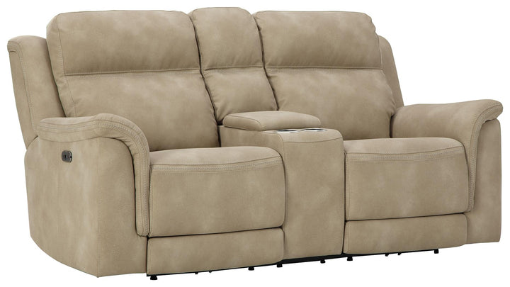 ASHLEY FURNITURE 5930218 Next-gen Durapella Power Reclining Loveseat With Console