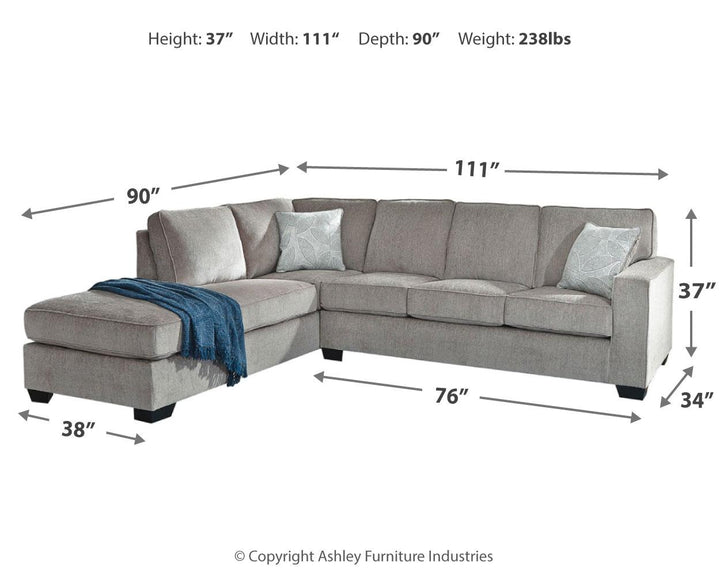 ASHLEY FURNITURE 87214S1 Altari 2-piece Sectional With Chaise
