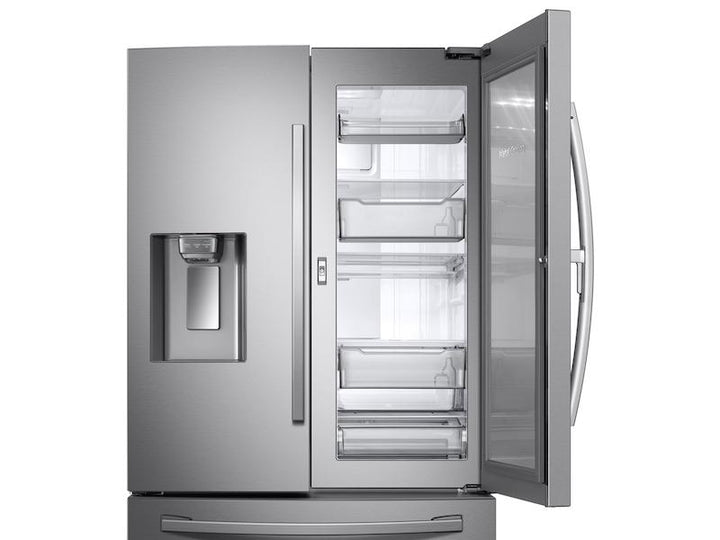 SAMSUNG RF28R6301SR 28 cu. ft. 3-Door French Door, Full Depth Refrigerator with Food Showcase in Stainless Steel