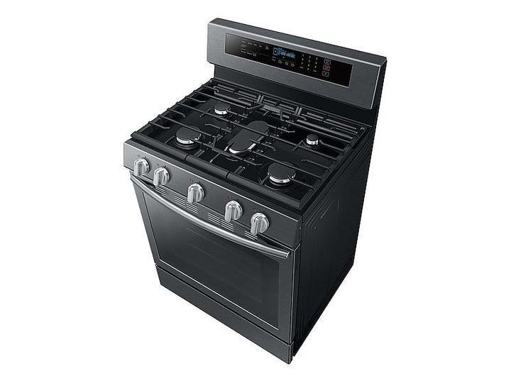 SAMSUNG NX58M6630SG 5.8 cu. ft. Freestanding Gas Range with True Convection in Black Stainless Steel