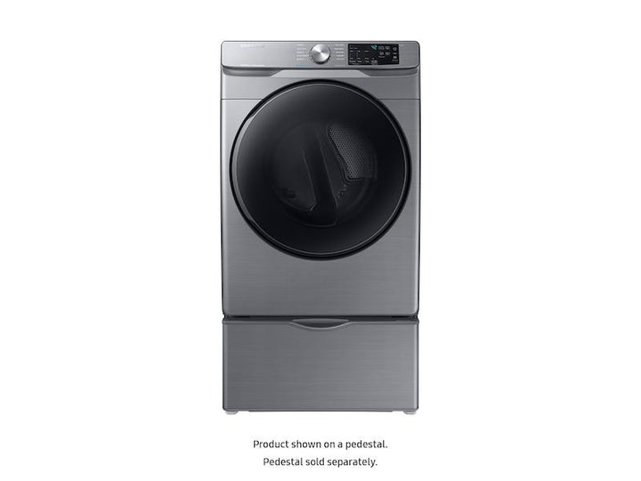 SAMSUNG DVE45R6100P 7.5 cu. ft. Electric Dryer with Steam Sanitize+ in Platinum