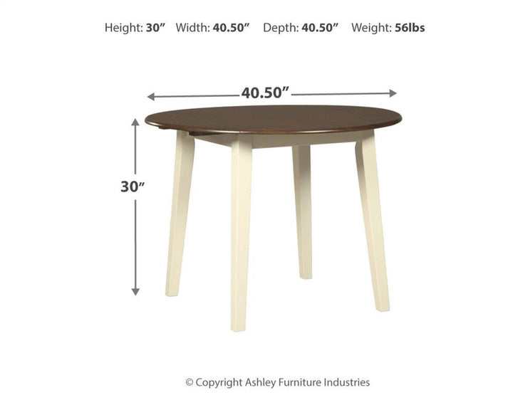 ASHLEY FURNITURE D335D4 Woodanville Dining Table With 2 Chairs