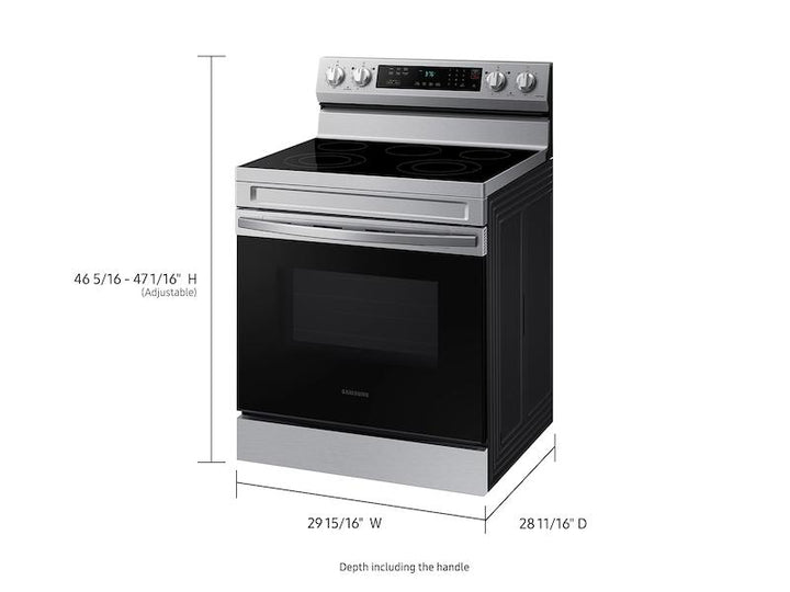 SAMSUNG NE63A6311SS 6.3 cu. ft. Smart Freestanding Electric Range with Rapid Boil TM & Self Clean in Stainless Steel