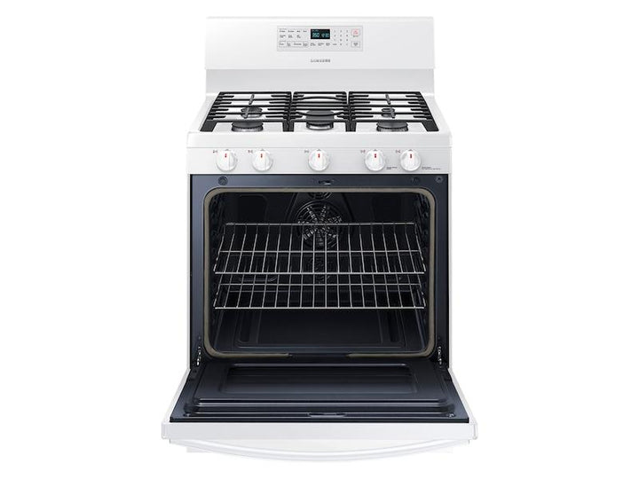 SAMSUNG NX58T5601SW 5.8 cu. ft. Freestanding Gas Range with Convection in White