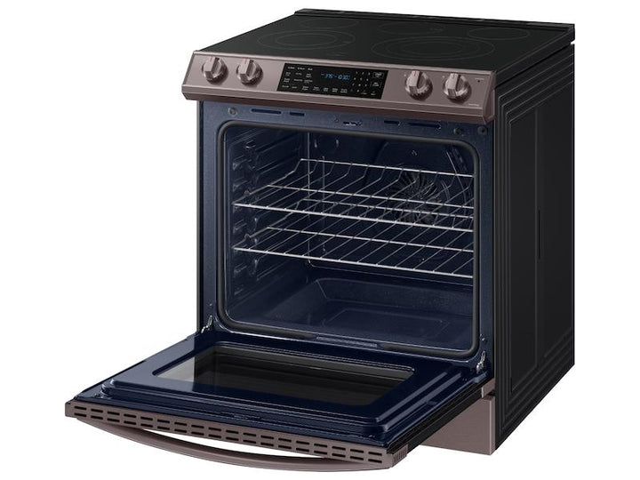 SAMSUNG NE63T8511ST 6.3 cu. ft. Smart Slide-in Electric Range with Air Fry in Tuscan Stainless Steel