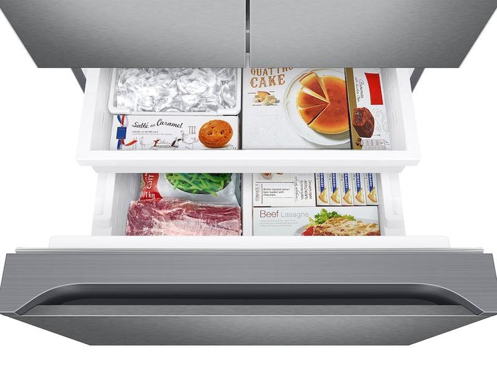 SAMSUNG RF22A4121SR 22 cu. ft. Smart 3-Door French Door Refrigerator in Stainless Steel