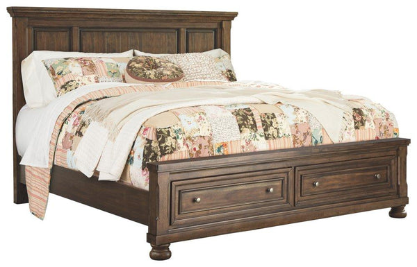 ASHLEY FURNITURE B719B14 Flynnter King Panel Bed With 2 Storage Drawers