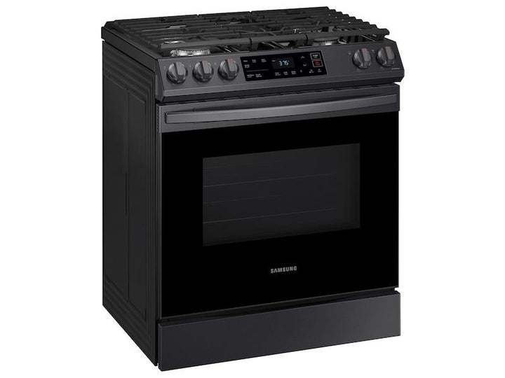 SAMSUNG NX60T8111SG 6.0 cu. ft. Smart Slide-in Gas Range in Black Stainless Steel