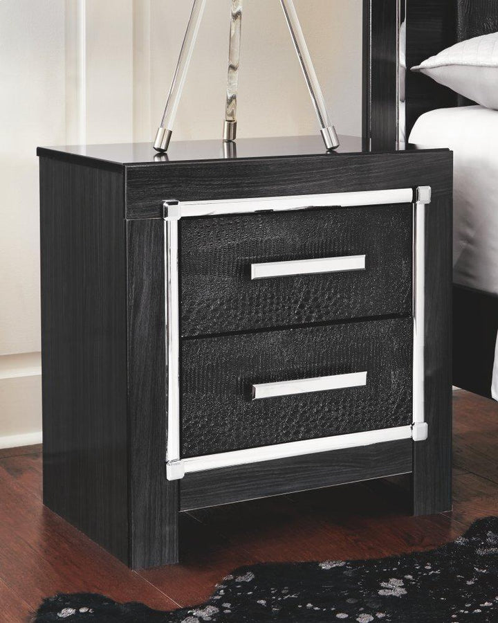 ASHLEY FURNITURE PKG008321 Queen Panel Bed With Storage With Mirrored Dresser and 2 Nightstands