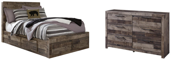 ASHLEY FURNITURE PKG003274 Full Panel Bed With 6 Storage Drawers With Dresser