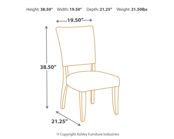 ASHLEY FURNITURE PKG008103 Dining Table and 6 Chairs